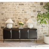 Linden Plaster White Medium Orb Table Lamp