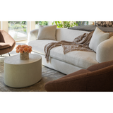 Elements Microcement Round Coffee Table (Lifestyle View)