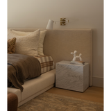 Reina Carrara Marble End Table