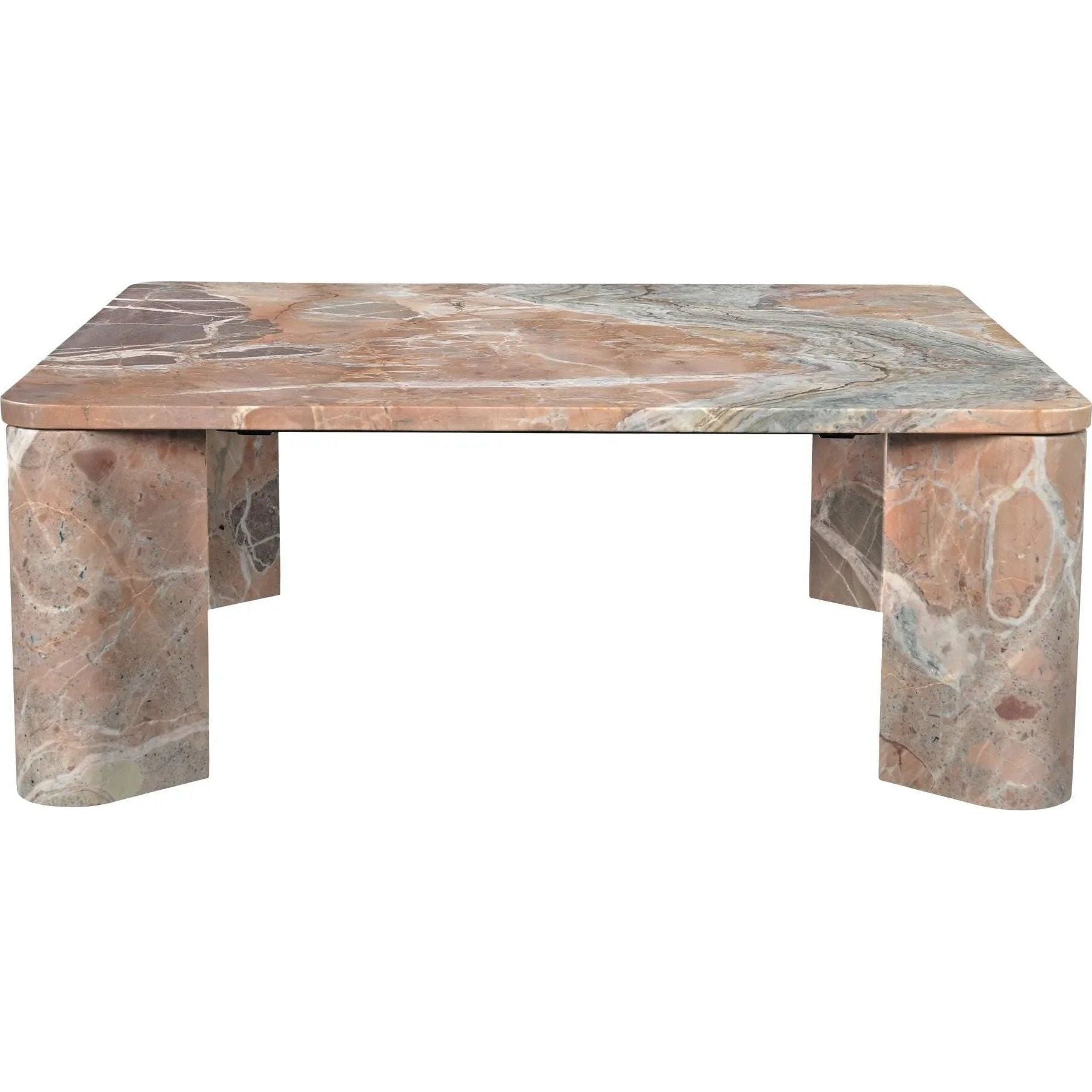 Segment Orange Levante Marble Coffee Table  Moe's