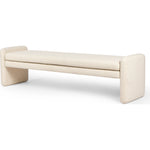 Featuring Serena Durham Cream Accent Bench by Four Hands at Amethyst Home. Cream, boucle-like upholstery covers a long, sophisticated dining bench.Overall Dimensions: 18"W x 70"Lx 19"H
Collection: TownsendColors: Durham CreamMaterials: 61% Polyester, 39% W Weight: 48.5 lbs. Amethyst Home provides interior design, new home construction design consulting, vintage area rugs, and lighting in the Austin metro area.