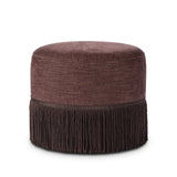 Sinclair Fringe Ottoman-21" - Laughlin Plum | shipping 08/14/2026