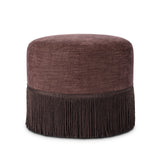 Sinclair Fringe Ottoman-21" - Laughlin Plum | shipping 08/14/2026