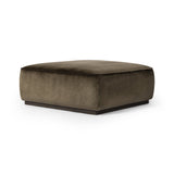 Featuring Sinclair Surrey Olive Square Ottoman by Four Hands at Amethyst Home. Upholstered in a deep olive velvet paired with a solid brown wood base, this 36" square ottoman can be placed just about anywhere – bringing with it a luxe vibe. Style with a tray as a design-forward coffee table.21"Overall Dimensions: 21.50"w x 21.50"d x 16.00"hWeight: 20.94 lbs36"Overall Dimensions: 36.0. Amethyst Home provides interior design, new construction, custom furniture, and area rugs in the Dallas metro area