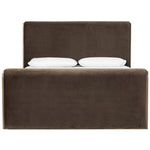 Featuring Sloane Surrey Cocoa Bed by Four Hands at Amethyst Home. Upholstered in a rich, chocolate-brown velvet, bringing a textured feel and luxe look to the bedroom. Steam on occasion to smooth tracking.KingOverall Dimensions: 82.00"w x 96.75"d x 50.00"hWeight: 364.86 lbsQueenOverall Dimensions: 65.75"w x 96.75"d x 50.00"hWeight: 311.95 lbsMaterials: 76.. Amethyst Home provides interior design, new home construction design consulting, vintage area rugs, and lighting in the Scottsdale metro area.