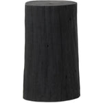 Sola Black Resin End Table  Four Hands