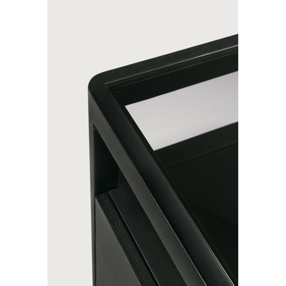 Featuring Spindle Oak Black Dresser by Ethnicraft at Amethyst Home. The Spindle collection found its inspiration in the traditional spinning wheel. Slightly tapered legs and rounded edges add a soft, sensual quality to this beautiful bedroom collection. This dresser is just as much at home in the bedroom as it is in commercial spaces as a stylish storage solution.Weight : 192 lbs. Amethyst Home provides interior design, new construction, custom furniture, and area rugs in the Alpharetta metro area