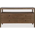 Featuring Spindle Reclaimed Teak Dresser by Ethnicraft at Amethyst Home. The Spindle collection found its inspiration in the traditional spinning wheel. Slightly tapered legs and rounded edges add a soft, sensual quality to this beautiful bedroom collection. This dresser is just as much at home in the bedroom as it is in commercial spaces as a stylish storage solution.Weight : 184. Amethyst Home provides interior design, new construction, custom furniture, and area rugs in the Charlotte metro area