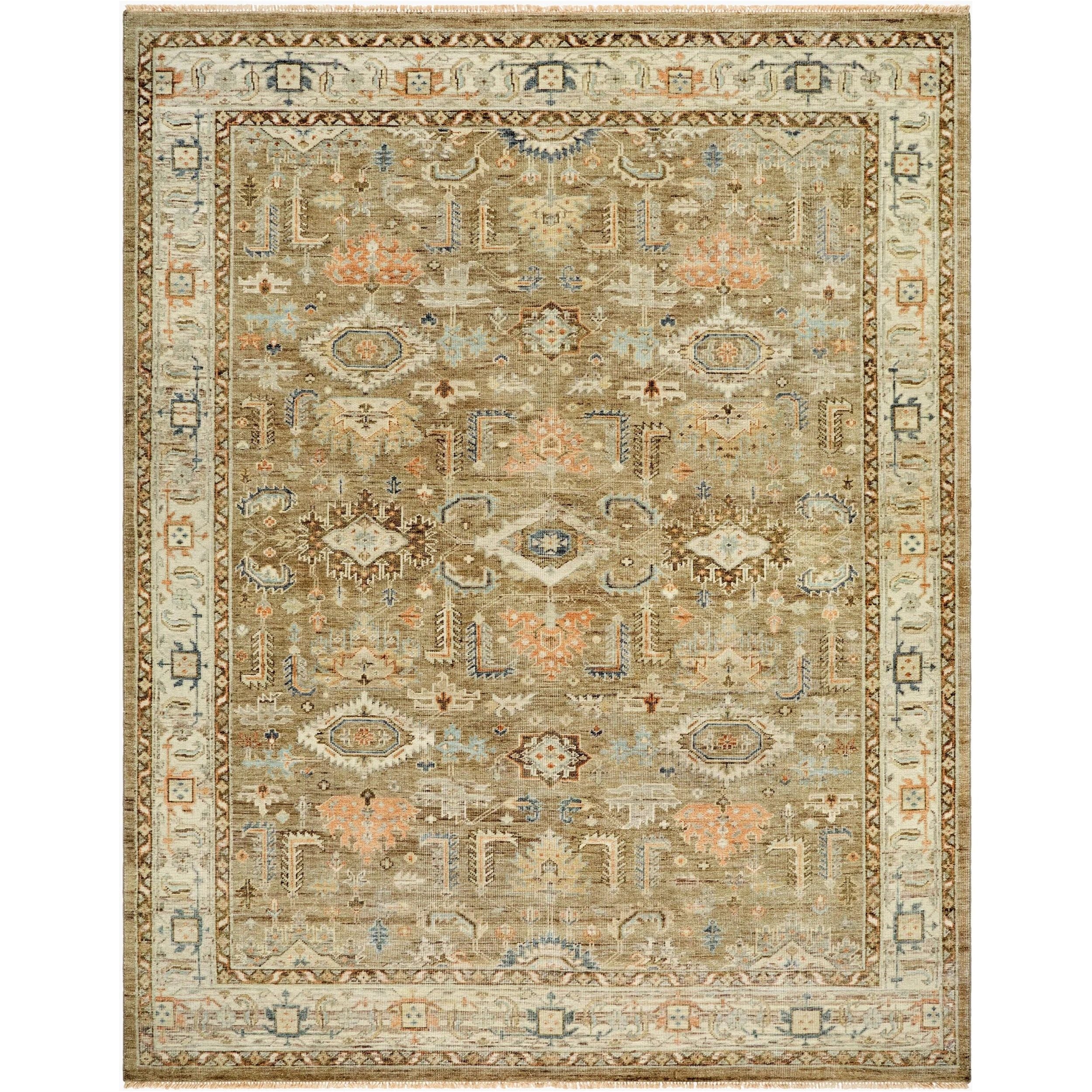 Featuring Bijar Hand-Knotted Rug by Surya at Amethyst Home. Discover the charm of traditional design with the Bijar handmade rug. This product brings an elegant, timeless appeal to any room. Made from wool in India and hand-knotted for durability, this rug features a gorgeous fringe detail that adds a touch of classic sophistication. Despite its no-pile constru. Amethyst Home provides interior design, new home construction design consulting, vintage area rugs, and lighting in the Omaha metro area.