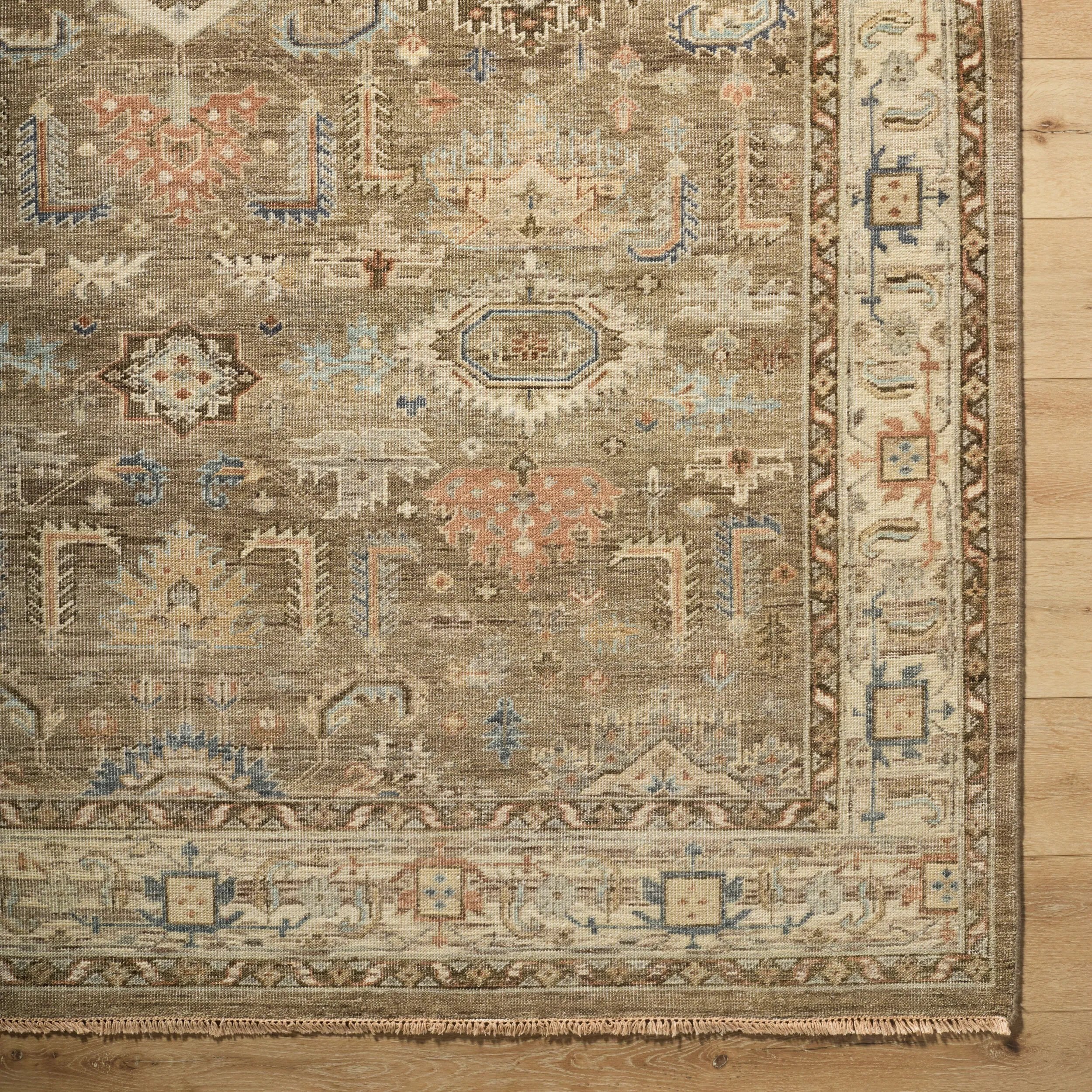 Featuring Bijar Hand-Knotted Rug by Surya at Amethyst Home. Discover the charm of traditional design with the Bijar handmade rug. This product brings an elegant, timeless appeal to any room. Made from wool in India and hand-knotted for durability, this rug features a gorgeous fringe detail that adds a touch of classic sophistication. Despite its no-pile co. Amethyst Home provides interior design, new home construction design consulting, vintage area rugs, and lighting in the Scottsdale metro area.