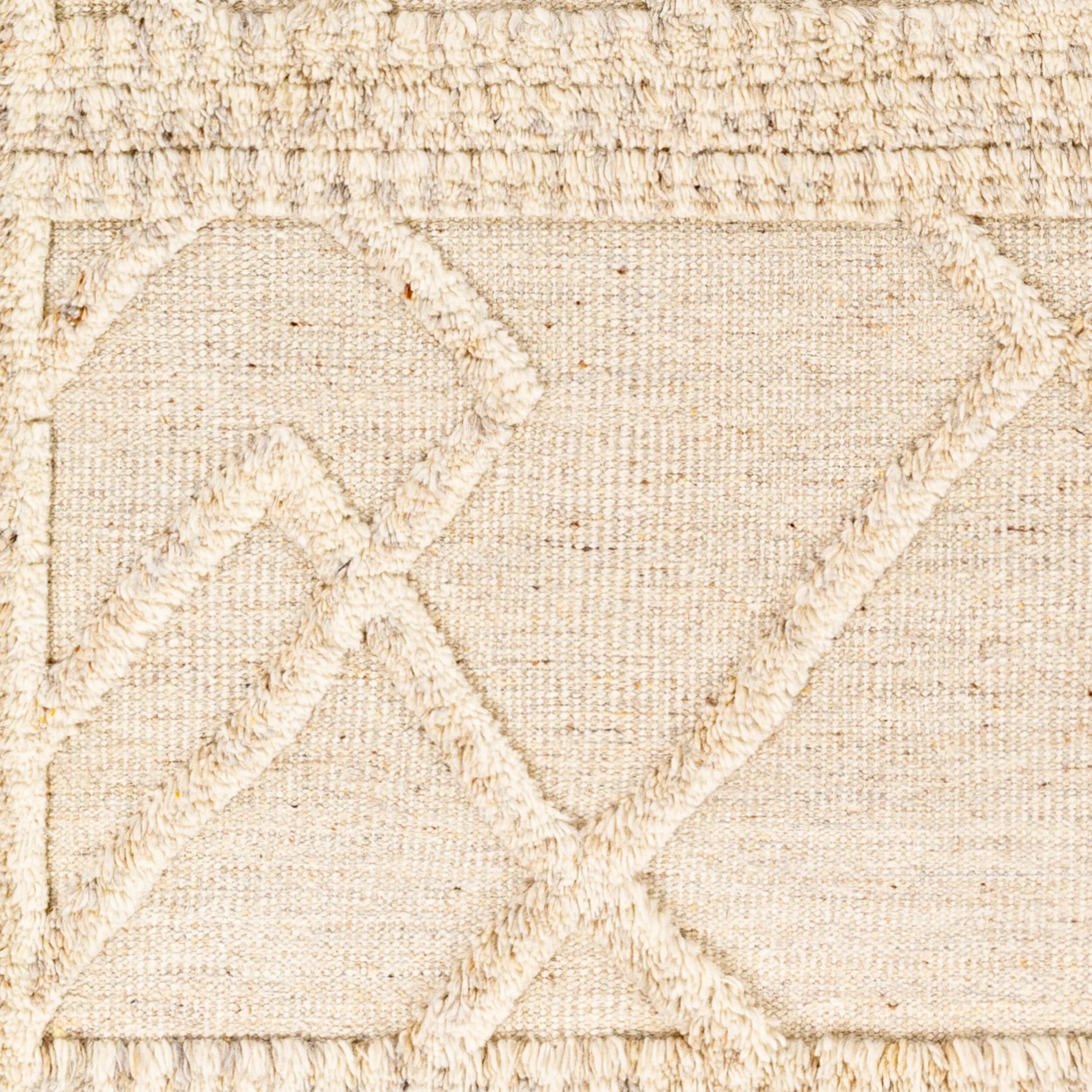 Discover the exotic allure of our Cadiz Collection hand-knotted rug, a beautiful addition to any space seeking an elevated Moroccan Global style. Its plush pile offers underfoot comfort that is enhanced when used with a rug pad. Amethyst Home provides interior design, new home construction design consulting, vintage area rugs, and lighting in the Kansas City metro area.