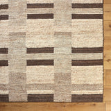 Elevate your living space with the Folklore handmade rug. Fashioned in an Art Deco Modern style, this Indian manufactured woolen wonder brings a unique flair to any room it graces. The hand-knotted construction promises high pile comfort underfoot, making every step a plush experience. Amethyst Home provides interior design, new home construction design consulting, vintage area rugs, and lighting in the Winter Garden metro area.