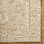 Indulge in the time-honored tradition of the Leros Handmade Rug, imported straight from India. This rug brings a touch of classic elegance to any room with its traditional style that has been expertly hand-knotted from pure wool. Amethyst Home provides interior design, new home construction design consulting, vintage area rugs, and lighting in the Salt Lake City metro area.