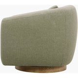 Featuring Loma Swivel Chair by Surya at Amethyst Home. Indulge in the ultimate comfort and style with the Loma Swivel Chair. Designed with luxury in mind, this chair features a sleek and sophisticated design, perfect for any living space. The swivel feature provides versatility and convenience, while the high-quality materials ensure long-lasting comfo. Amethyst Home provides interior design, new home construction design consulting, vintage area rugs, and lighting in the Salt Lake City metro area.