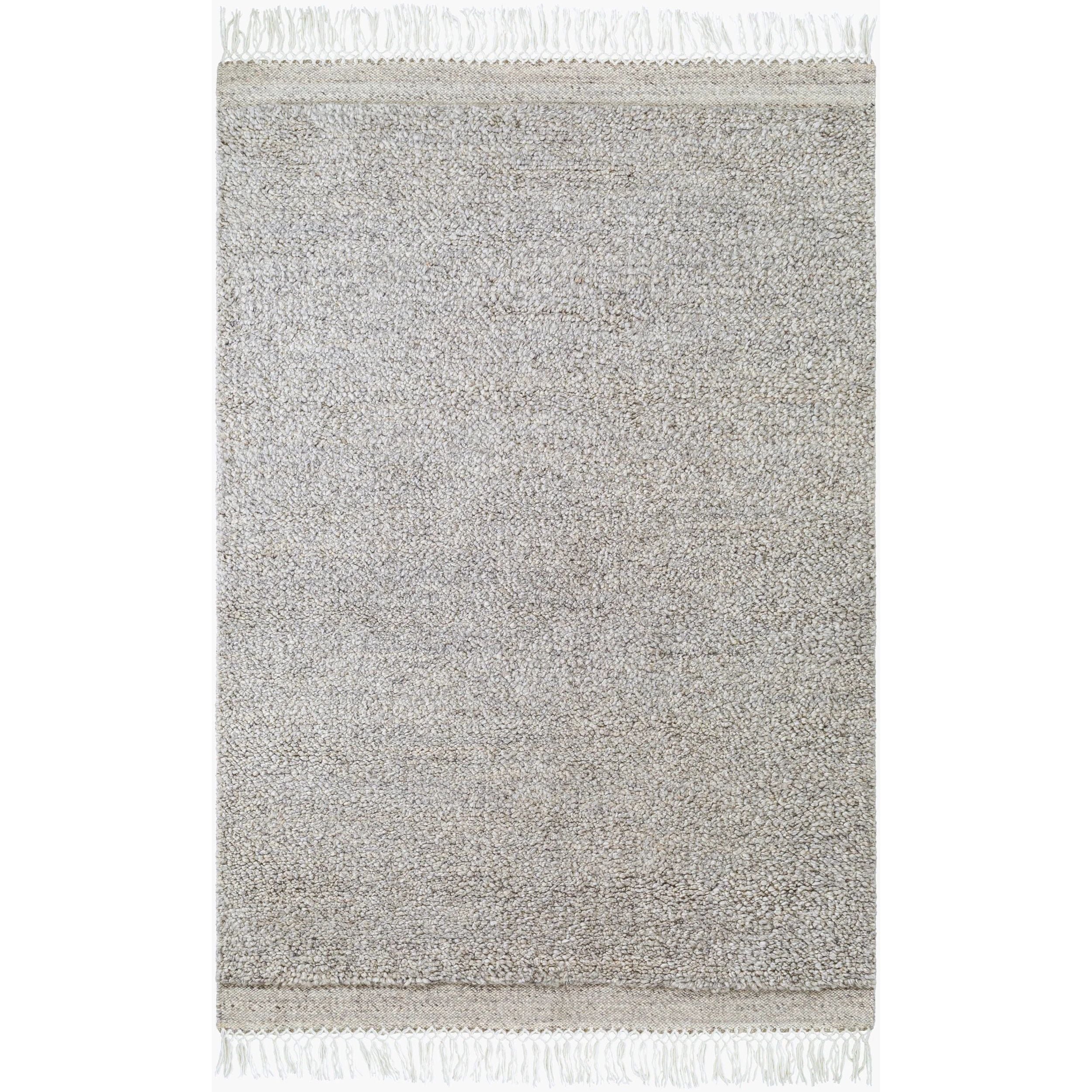 Introducing the Mabel Collection, where Country Cottage meets chic comfort. This handmade rug boasts a high pile construction, hand-woven from pure wool in the heartland of India, ensuring a plush and comfortable surface to walk on. It comes with an appealing fringe detail that adds a touch of rustic charm to any room. Amethyst Home provides interior design, new home construction design consulting, vintage area rugs, and lighting in the Washington metro area.