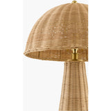 Featuring Naves Accent Table Lamp by Surya at Amethyst Home. Illuminate your space with a touch of timeless elegance with the Naves accent table lamp. Standing 23 inches tall, this traditional-style lamp boasts a beautifully crafted rattan body and shade, seamlessly complemented by an iron finial for that perfect blend of classic charm and sturdy design. It\. Amethyst Home provides interior design, new home construction design consulting, vintage area rugs, and lighting in the Portland metro area.