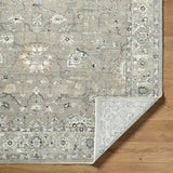 Step into a world of timeless elegance with the Reflection Collection's exquisite area rug, a true masterpiece that seamlessly blends traditional charm with modern practicality. Amethyst Home provides interior design, new home construction design consulting, vintage area rugs, and lighting in the Dallas metro area.