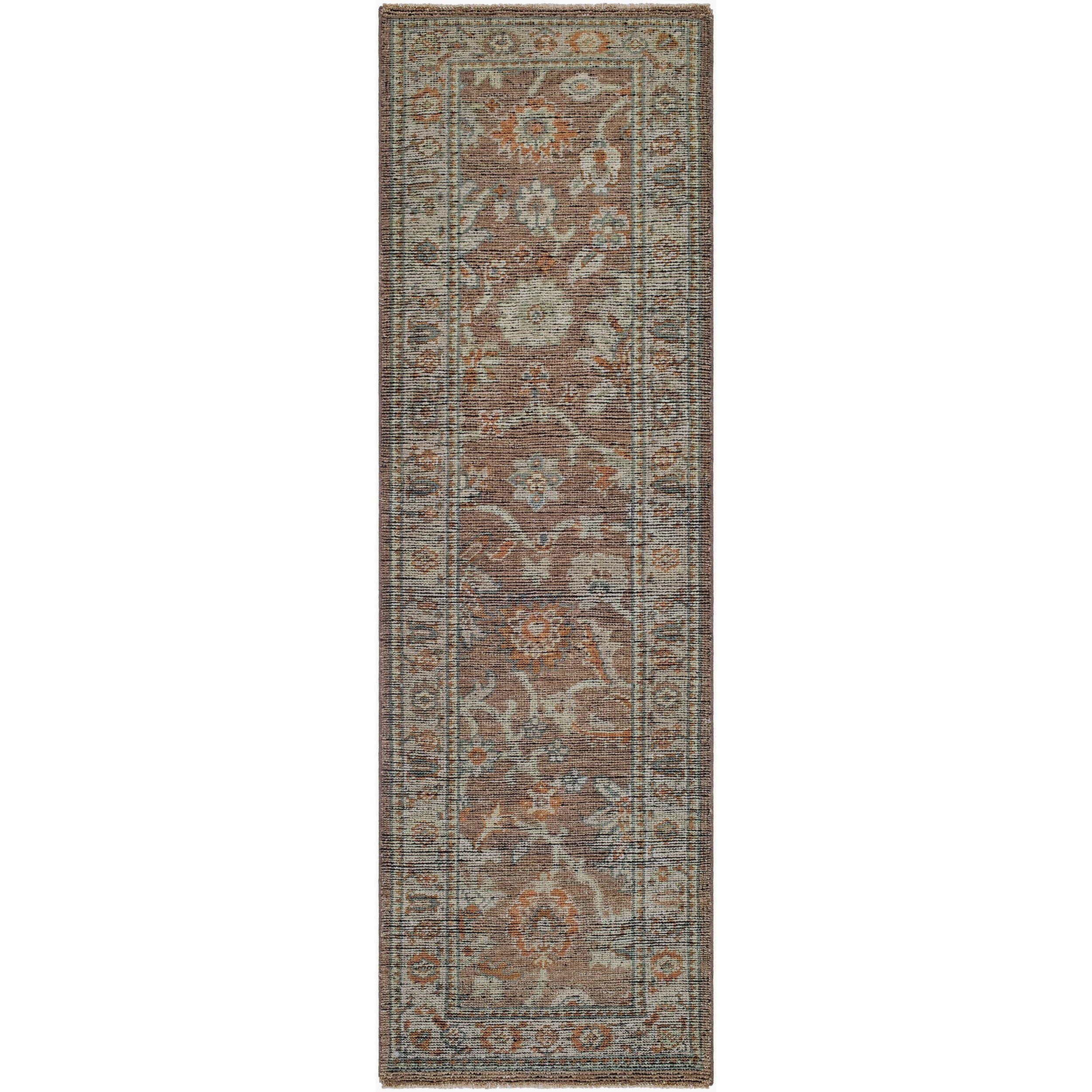 This beautiful Reign Hand Made Rug is the perfect addition to any traditional style home. Featuring a fringe, this hand knotted wool rug is sure to draw attention with its intricate detailing. Its low pile construction makes it perfect for any space, and its India-sourced craftsmanship ensures you'll be enjoying your rug for years to come. Amethyst Home provides interior design, new home construction design consulting, vintage area rugs, and lighting in the Nashville metro area.