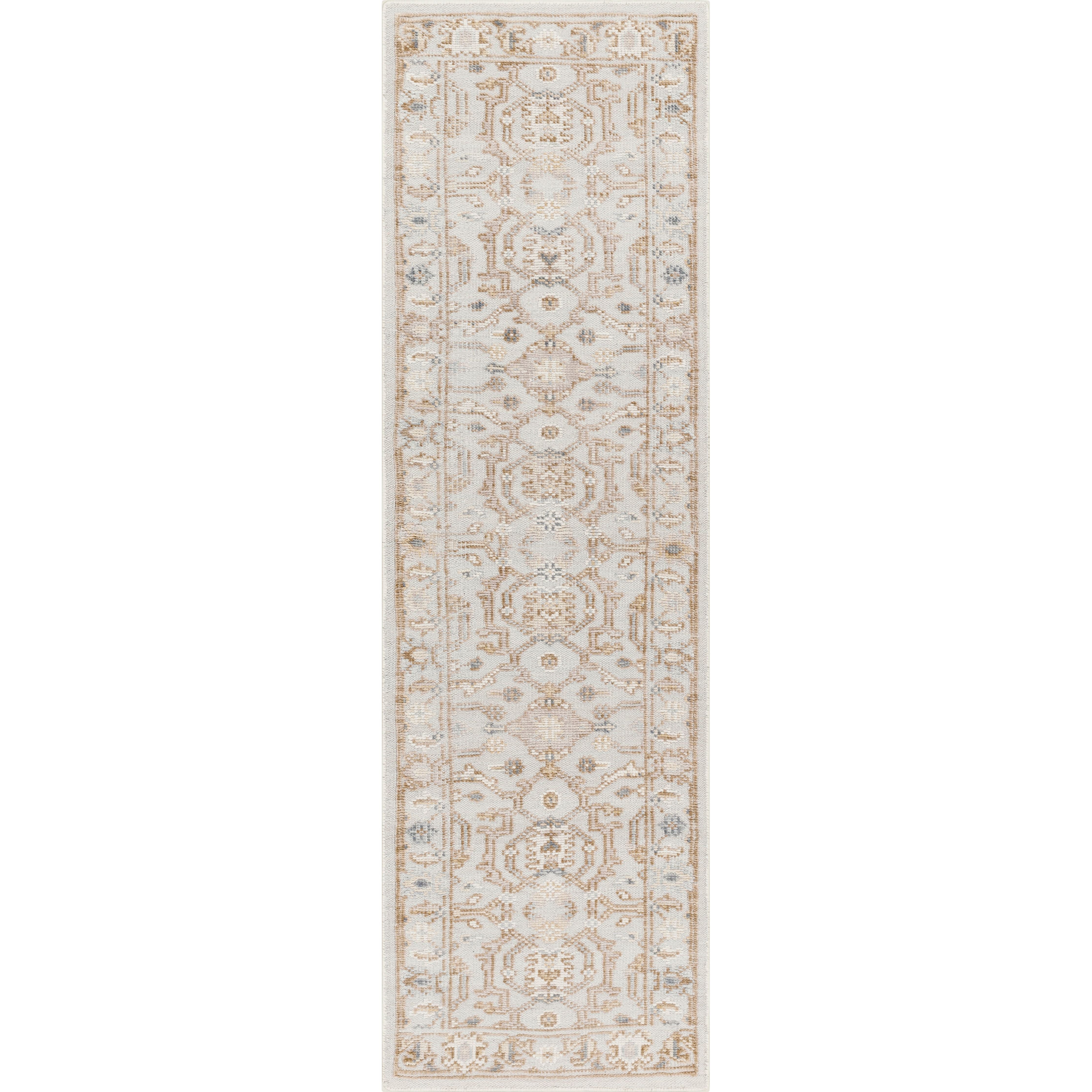 The Revere Light Gray rug showcases a traditional inspired design. The neutral colors and soft materials make it a cozy addition to any space, especially living rooms and dens. Amethyst Home provides interior design, new home construction design consulting, vintage area rugs, and lighting in the Tampa metro area.