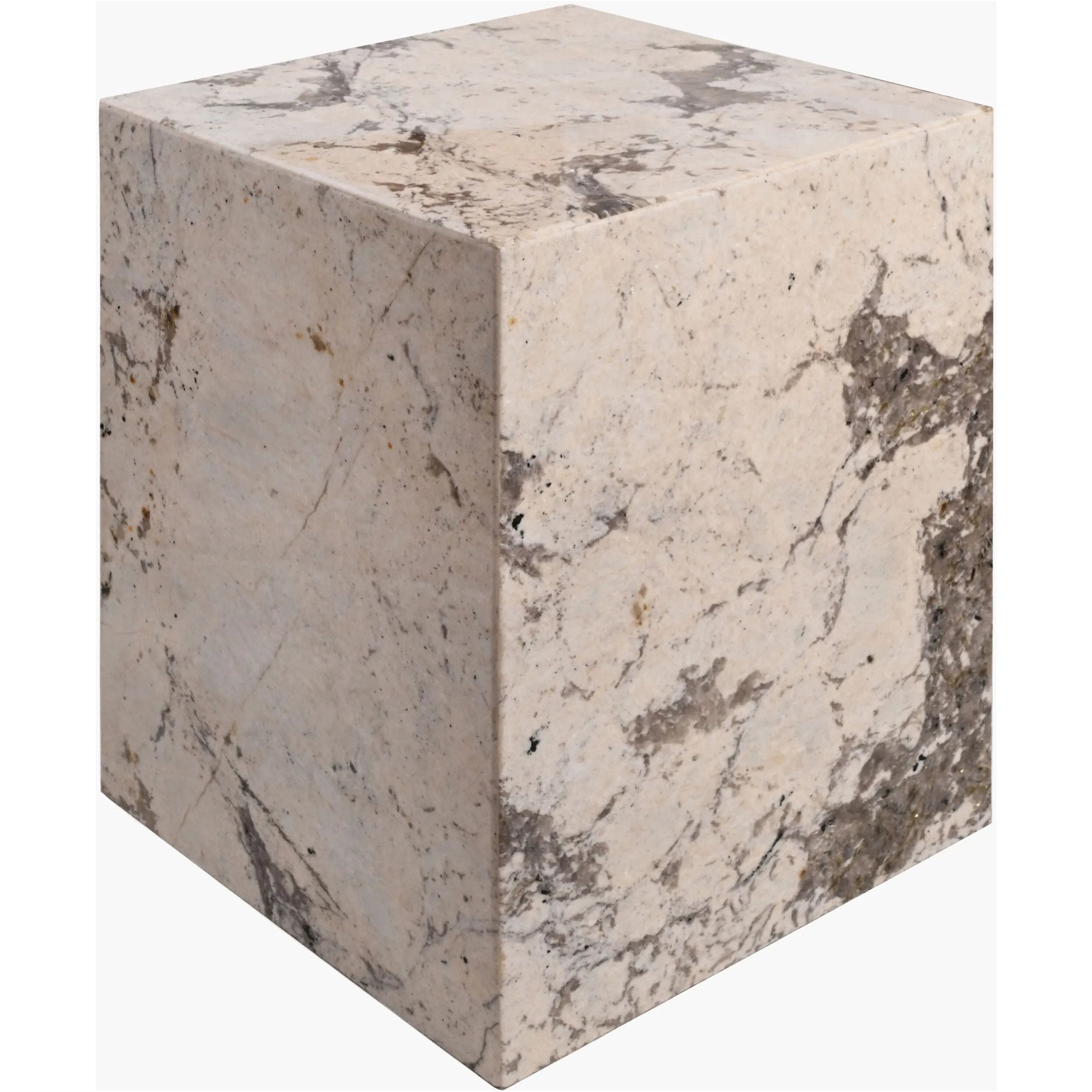 Featuring Taryn End Table by Surya at Amethyst Home. Introducing Taryn End Table, a luxurious addition to any space. Crafted with exquisite detail, this end table exudes elegance and sophistication. Its versatile design allows for a variety of uses, adding both functionality and beauty to your home. 
Overall Dimensions:21"H x 18"W x 18"D 159 lbs. Amethyst Home provides interior design, new home construction design consulting, vintage area rugs, and lighting in the Miami metro area.