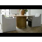 Featuring Toko Dining Chair by Surya at Amethyst Home. Indulge in luxury with the exquisite Toko Dining Chair. Made for those with impeccable taste, this chair combines style and comfort. Its sleek design and impeccable craftsmanship make it the perfect addition to any dining room. Ready to ship and bring elegance to your home.
Overall Dimensions:32"H x 22"W x. Amethyst Home provides interior design, new home construction design consulting, vintage area rugs, and lighting in the Austin metro area.