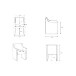 Featuring Toko Dining Chair by Surya at Amethyst Home. Indulge in luxury with the exquisite Toko Dining Chair. Made for those with impeccable taste, this chair combines style and comfort. Its sleek design and impeccable craftsmanship make it the perfect addition to any dining room. Ready to ship and bring elegance to your home.
Overall Dimensions:32"H x 22. Amethyst Home provides interior design, new home construction design consulting, vintage area rugs, and lighting in the Washington metro area.