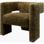 Featuring Veera Accent Chair by Surya at Amethyst Home. Introducing the Veera Accent Chair, a luxurious addition to any home. Crafted with exquisite design and unparalleled comfort, this chair elevates your space with style and sophistication. Its sleek silhouette and plush cushioning provide a perfect balance of form and function. 
Overall Dimensions:30"H x 3. Amethyst Home provides interior design, new home construction design consulting, vintage area rugs, and lighting in the Boston metro area.