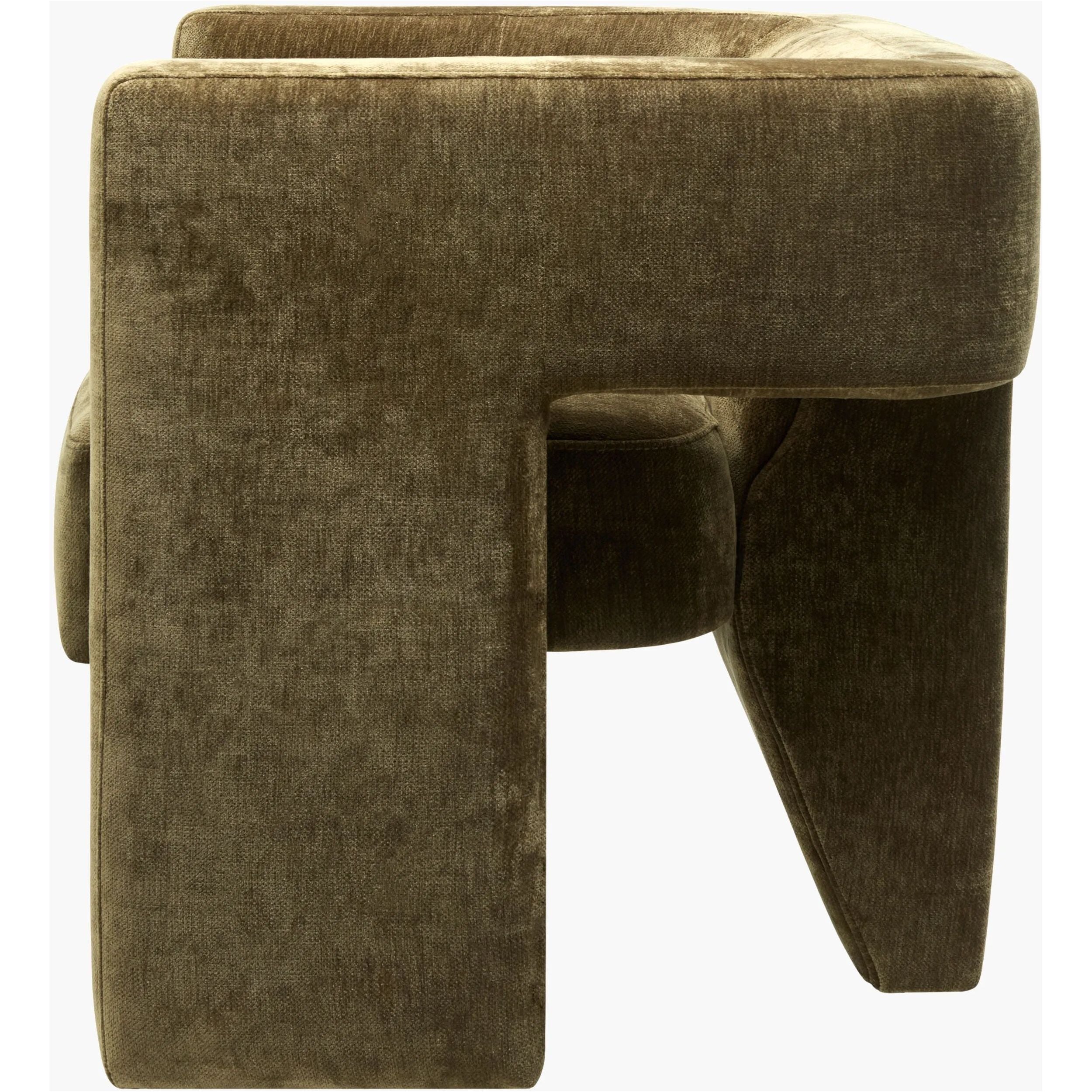 Featuring Veera Accent Chair by Surya at Amethyst Home. Introducing the Veera Accent Chair, a luxurious addition to any home. Crafted with exquisite design and unparalleled comfort, this chair elevates your space with style and sophistication. Its sleek silhouette and plush cushioning provide a perfect balance of form and function. 
Overall Dimensions:30"H . Amethyst Home provides interior design, new home construction design consulting, vintage area rugs, and lighting in the Calabasas metro area.