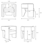 Featuring Veera Accent Chair by Surya at Amethyst Home. Introducing the Veera Accent Chair, a luxurious addition to any home. Crafted with exquisite design and unparalleled comfort, this chair elevates your space with style and sophistication. Its sleek silhouette and plush cushioning provide a perfect balance of form and function. 
Overall Dimensions:30. Amethyst Home provides interior design, new home construction design consulting, vintage area rugs, and lighting in the Laguna Beach metro area.