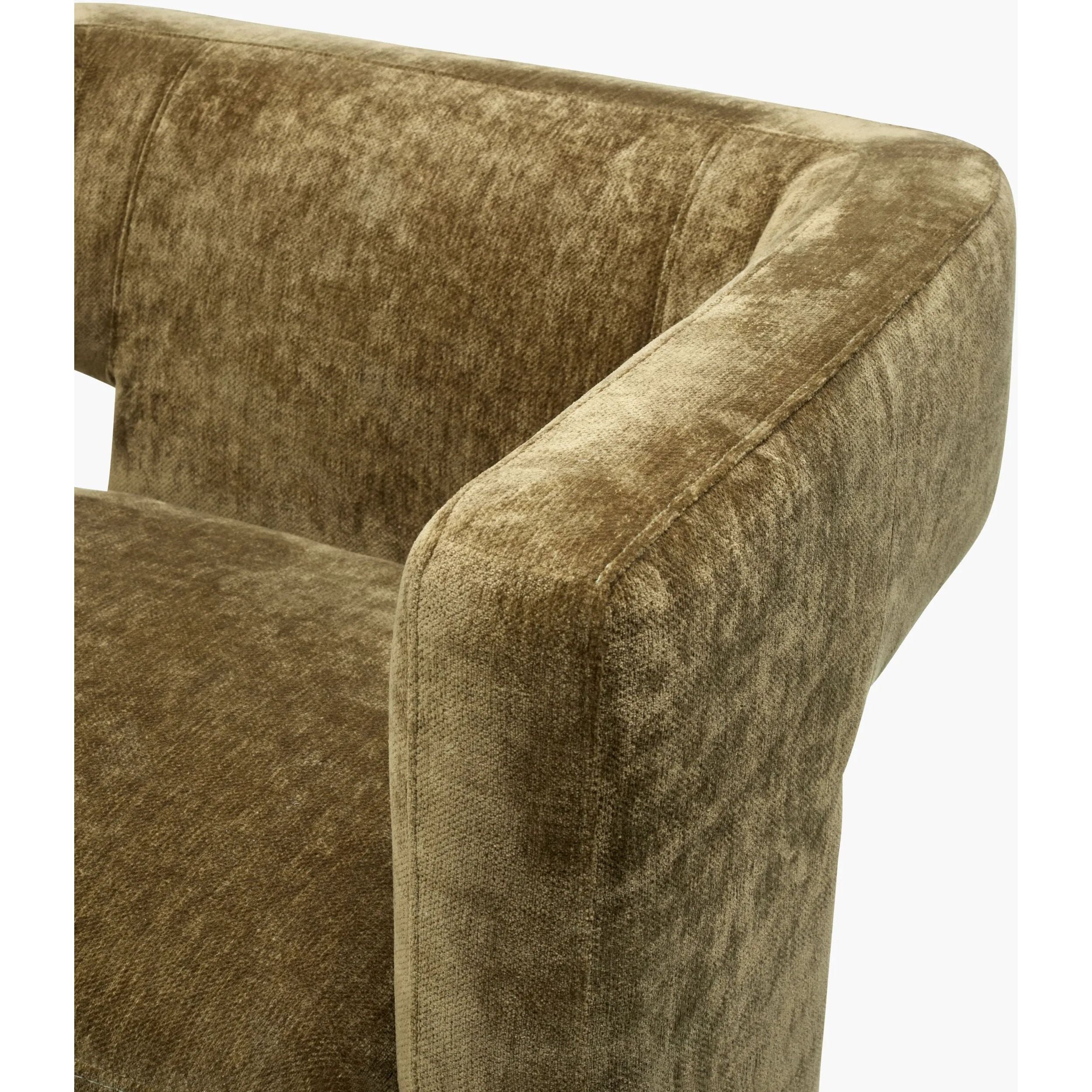 Featuring Veera Accent Chair by Surya at Amethyst Home. Introducing the Veera Accent Chair, a luxurious addition to any home. Crafted with exquisite design and unparalleled comfort, this chair elevates your space with style and sophistication. Its sleek silhouette and plush cushioning provide a perfect balance of form and function. 
Overall Dimensions:30"H . Amethyst Home provides interior design, new home construction design consulting, vintage area rugs, and lighting in the Nashville metro area.