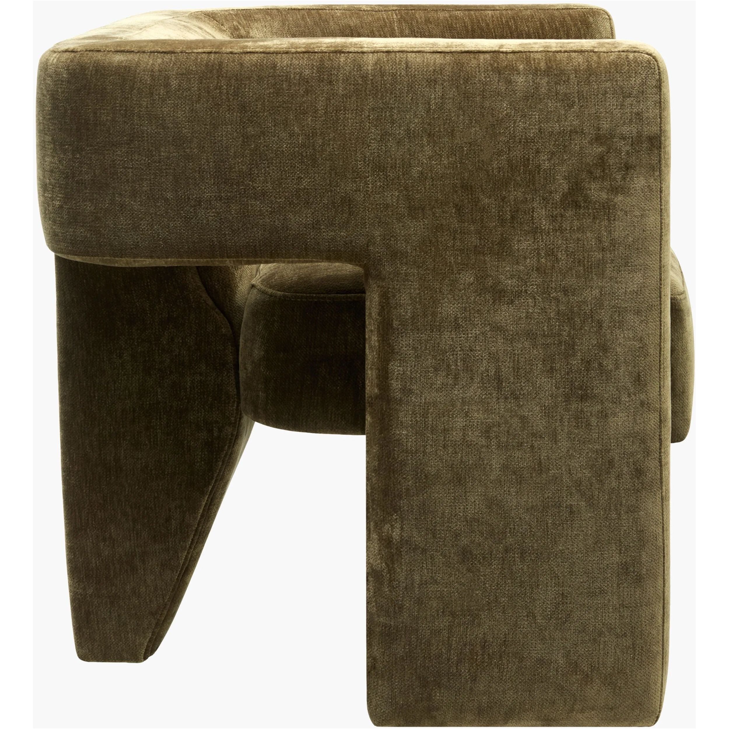 Featuring Veera Accent Chair by Surya at Amethyst Home. Introducing the Veera Accent Chair, a luxurious addition to any home. Crafted with exquisite design and unparalleled comfort, this chair elevates your space with style and sophistication. Its sleek silhouette and plush cushioning provide a perfect balance of form and function. 
Overall Dimensions:30"H x. Amethyst Home provides interior design, new home construction design consulting, vintage area rugs, and lighting in the Portland metro area.