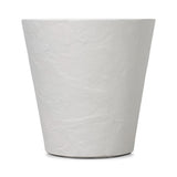 Featuring Suvi Textured White Concrete Planter by Four Hands at Amethyst Home. Textured white concrete forms a minimalist, tapered planter for a wide range of spaces. Cover or store indoors during inclement weather and when not in use.Overall Dimensions: 18.00"w x 18.00"d x 18.00"hWeight : 40.56 lbsMaterials : Concrete. Amethyst Home provides interior design, new construction, custom furniture, and area rugs in the Laguna Beach metro area
