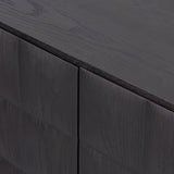 Swell Media Console - Dry Black Oak Veneer