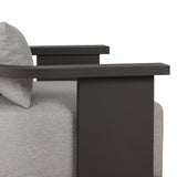 Tahana Outdoor Metal Swivel Chair - Casa Grey | shipping 08/14/2026