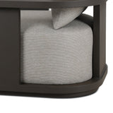 Tahana Outdoor Metal Swivel Chair - Casa Grey | shipping 08/14/2026