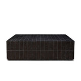 Tanik Coffee Table - Textured Brown Tile | shipping 11/15/2026
