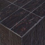 Tanik Coffee Table - Textured Brown Tile | shipping 11/15/2026