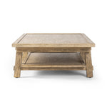 Featuring Trinity Distressed Light Oak Coffee Table by Four Hands at Amethyst Home. This Asian-inspired design made from light, distressed oak features mortise-and-tenon joinery, which connects protruding stretchers to sturdy legs. Lower shelving for bonus storage and display.Overall Dimensions: 65.00"w x 35.50"d x 16.00"hWeight : 127.87 lbsMaterials : Solid Oak, Poplar Eucaly. Amethyst Home provides interior design, new construction, custom furniture, and area rugs in the Winter Garden metro area