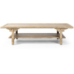 Trinity Distressed Light Oak Coffee Table  Four Hands