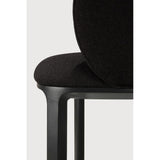 Featuring Unda Charcoal Oak Black Dining Chair by Ethnicraft at Amethyst Home. Experience dining comfort like never before with the Unda. Defined by its blend of materials, fluid lines and crafted piping trace the contours of the upholstered shell. Designed by Studio Segers, known for their pure and honest approach, every detail—down to the uniquely shaped legs—reflects sophisticatio. Amethyst Home provides interior design, new construction, custom furniture, and area rugs in the Dallas metro area