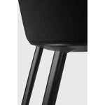 Featuring Unda Charcoal Oak Black Dining Chair by Ethnicraft at Amethyst Home. Experience dining comfort like never before with the Unda. Defined by its blend of materials, fluid lines and crafted piping trace the contours of the upholstered shell. Designed by Studio Segers, known for their pure and honest approach, every detail—down to the uniquely shaped legs—reflects sophi. Amethyst Home provides interior design, new construction, custom furniture, and area rugs in the Salt Lake City metro area