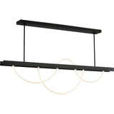 Uneri 62 Linear Chandelier - Nightshade Black