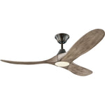 with Light Grey Weathered Oak Blades and Light Kit Aged Pewter