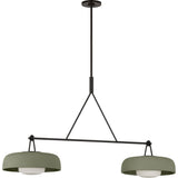 Aged Iron with Sage Stoneware Shade | shipping 11/06/2026