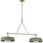 Estate Brass with Sage Stoneware Shade | shipping 11/12/2026