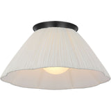 Bronze with Scalloped Silk Pleated Shade | shipping 11/01/2026