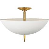 Hand-Rubbed Antique Brass with Plaster White Shade | shipping 11/16/2026