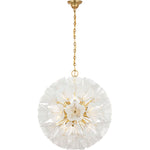 Livenza 25" Chandelier in Gild with White Strie Glass | shipping 11/16/2026