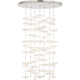 Soft Silver with Etched and Clear Glass Flowers | shipping 12/25/2026