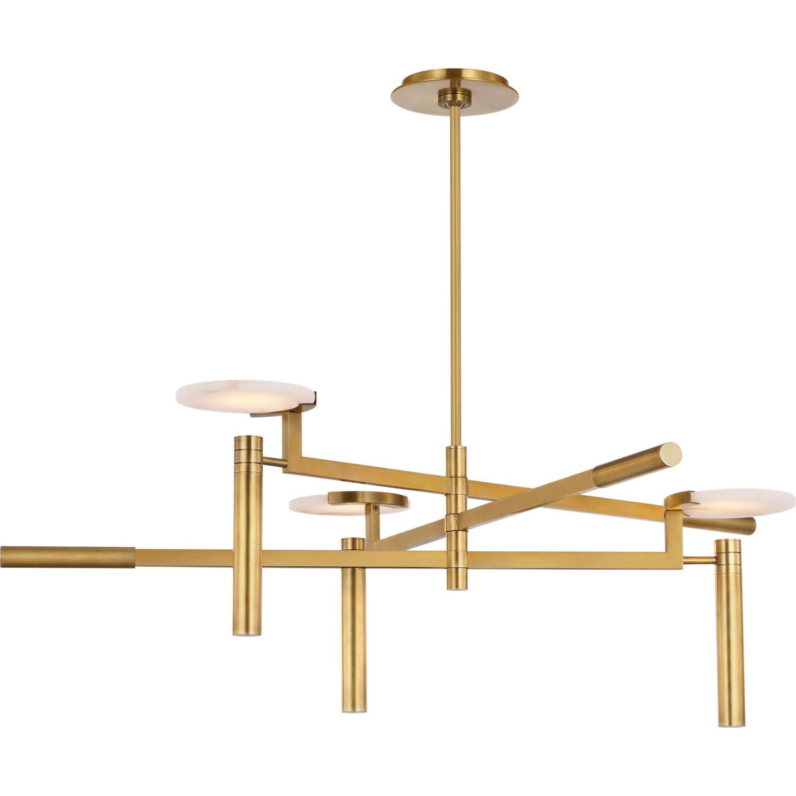 Antique-Burnished Brass with Alabaster